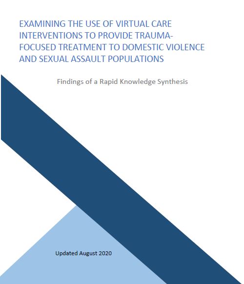 Examining the Use of Virtual Care Interventions to Provide Trauma-Focused Treatment to Domestic Violence and Sexual Assault Populations