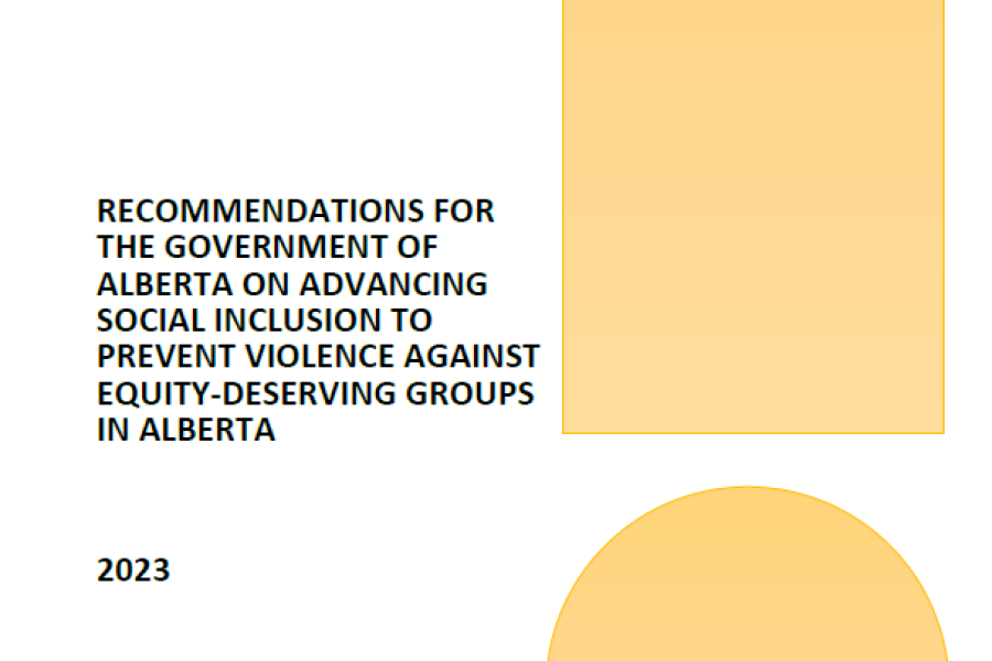 Recommendations for the Government of Alberta on advancing social inclusion to prevent violence against equity-deserving groups in Alberta
