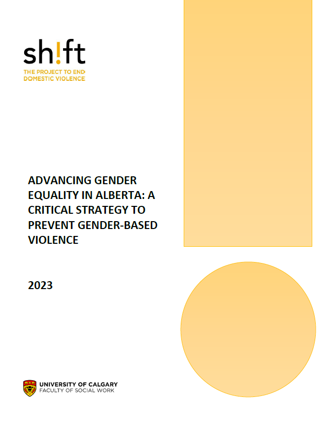Advancing gender equality in Alberta: A critical strategy to prevent gender-based violence